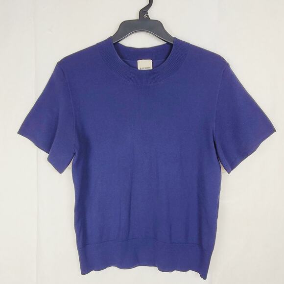 Baldwin silk cashmere blend navy blue lightweight sweater size XS Quiet Luxury - Picture 1 of 7
